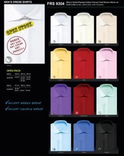 Men's Solid Pleated Collar Dress Shirts With Cuff Links 5 Men's Solid Pleated Collar Dress Shirts With Cuff Links -Boutique Wedding Dress Store mens solid pleated collar dress shirts with cuff links mens dress shirts abc fashion 286037