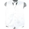 Men's White Striped Vest With Neck Tie -Boutique Wedding Dress Store mens white striped vest with neck tie mens vests vesuvio napoli xs white 338255