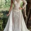 MNM Couture K3919 - Jeweled Overskirt Evening Gown -Boutique Wedding Dress Store mnm couture k3919 jeweled overskirt evening gown special occasion dress 0 off white 29638166380627