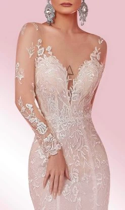 MNM COUTURE W2101 - Sweetheart Long Sleeve Mermaid Dress -Boutique Wedding Dress Store mnm couture w2101 sweetheart long sleeve mermaid dress special occasion dress 30954933583955