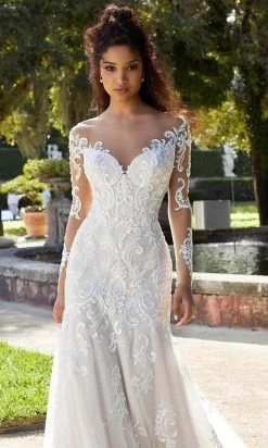 Mori Lee Bridal 2481 - Long Sleeve Off Shoulder Wedding Gown 7 Mori Lee Bridal 2481 - Long Sleeve Off Shoulder Wedding Gown -Boutique Wedding Dress Store mori lee bridal 2481 long sleeve off shoulder wedding gown wedding dresses 30805399306323