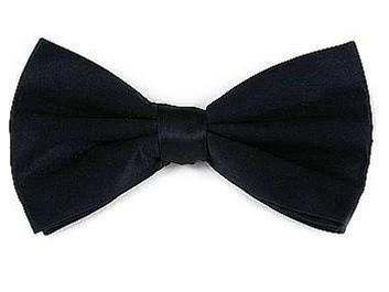 Navy Blue Bow Ties With Matching Pocket Squares 3 Navy Blue Bow Ties With Matching Pocket Squares