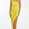 Nicole Bakti 7069 - One Shoulder Ruched Dress -Boutique Wedding Dress Store nicole bakti 7069 one shoulder ruched dress special occasion dress 0 yellow 31977261662291