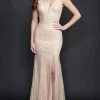 Nina Canacci - 9121 Glitter Trumpet Gown With Slit -Boutique Wedding Dress Store nina canacci 9121 glitter trumpet gown with slit special occasion dress 4 gold 29355713986643