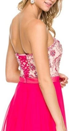 Nox Anabel - 8146 Strapless Sweetheart A-Line Dress -Boutique Wedding Dress Store nox anabel 8146 strapless sweetheart a line dress special occasion dress 5658794885177