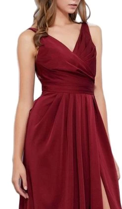 Nox Anabel - 8347 V-Neck Satin Long Evening Gown 15 Nox Anabel - 8347 V-Neck Satin Long Evening Gown -Boutique Wedding Dress Store nox anabel 8347 v neck satin long evening gown special occasion dress 28833369129043