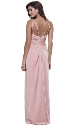 Nox Anabel - 8347 V-Neck Satin Long Evening Gown 19 Nox Anabel - 8347 V-Neck Satin Long Evening Gown -Boutique Wedding Dress Store nox anabel 8347 v neck satin long evening gown special occasion dress 28878112620627