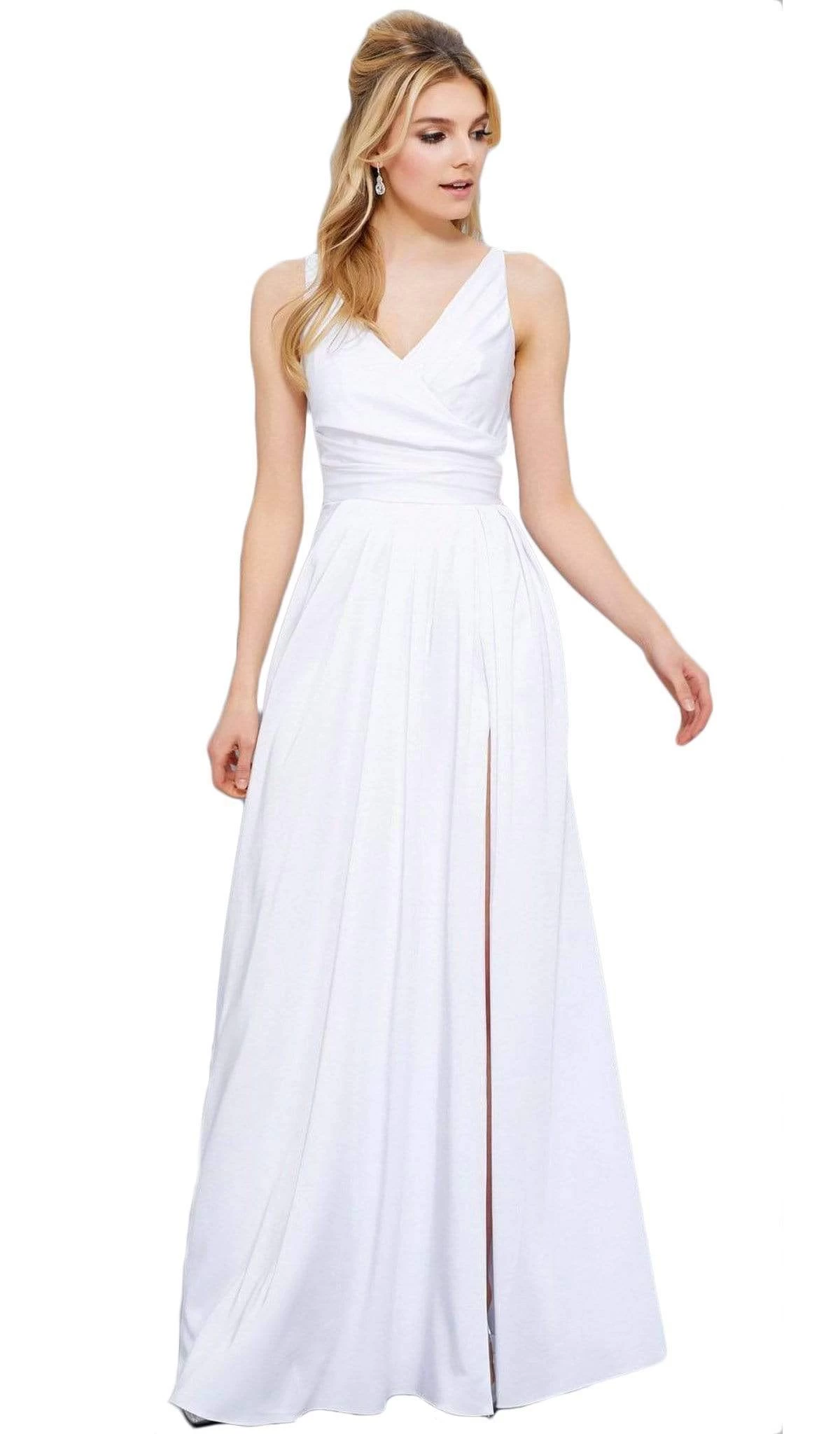 Nox Anabel - 8347 V-Neck Satin Long Evening Gown 11 Nox Anabel - 8347 V-Neck Satin Long Evening Gown - Image 9