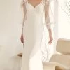 Nox Anabel Bridal JE919 - Bishop Sleeve Bridal Gown -Boutique Wedding Dress Store nox anabel bridal je919 bishop sleeve bridal gown bridal dresses 2 white 29787555627091