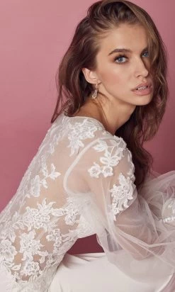 Nox Anabel Bridal JE919 - Bishop Sleeve Bridal Gown -Boutique Wedding Dress Store nox anabel bridal je919 bishop sleeve bridal gown bridal dresses 29787555561555