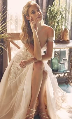 Nox Anabel JE953 - Classic Off Shoulder A-line Gown 10 Nox Anabel JE953 - Classic Off Shoulder A-line Gown -Boutique Wedding Dress Store nox anabel je953 classic off shoulder a line gown wedding dresses 32148078788691