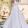 Nox Anabel JE972 - Fit And Flared Minimalist Bridal Dress -Boutique Wedding Dress Store nox anabel je972 fit and flared minimalist bridal dress bridal dresses 4 white 32148109525075