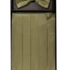 Olive Green Silk Satin Cummerbund And Bow Tie Set -Boutique Wedding Dress Store olive green silk satin cummerbund and bow tie set mens cummerbund vesuvio napoli 339824