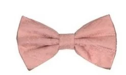 Peach Paisley Bow Ties With Matching Pocket Squares