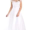 Poly USA - 7482 Embroidered Bateau Satin A-line Gown 2 Poly USA - 7482 Embroidered Bateau Satin A-line Gown -Boutique Wedding Dress Store poly usa 7482 embroidered bateau satin a line gown wedding dresses xs white 6146303852601