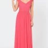 Poly USA 8398W - Sleeveless Low Cut V-neck Evening Gown -Boutique Wedding Dress Store poly usa 8398w sleeveless low cut v neck evening gown bridesmaid dresses xs coral 29947815854163