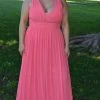 Poly USA 8408W - Sleeveless Plunging V-neck Evening Gown -Boutique Wedding Dress Store poly usa 8408w sleeveless plunging v neck evening gown bridesmaid dresses xs coral 29950549360723