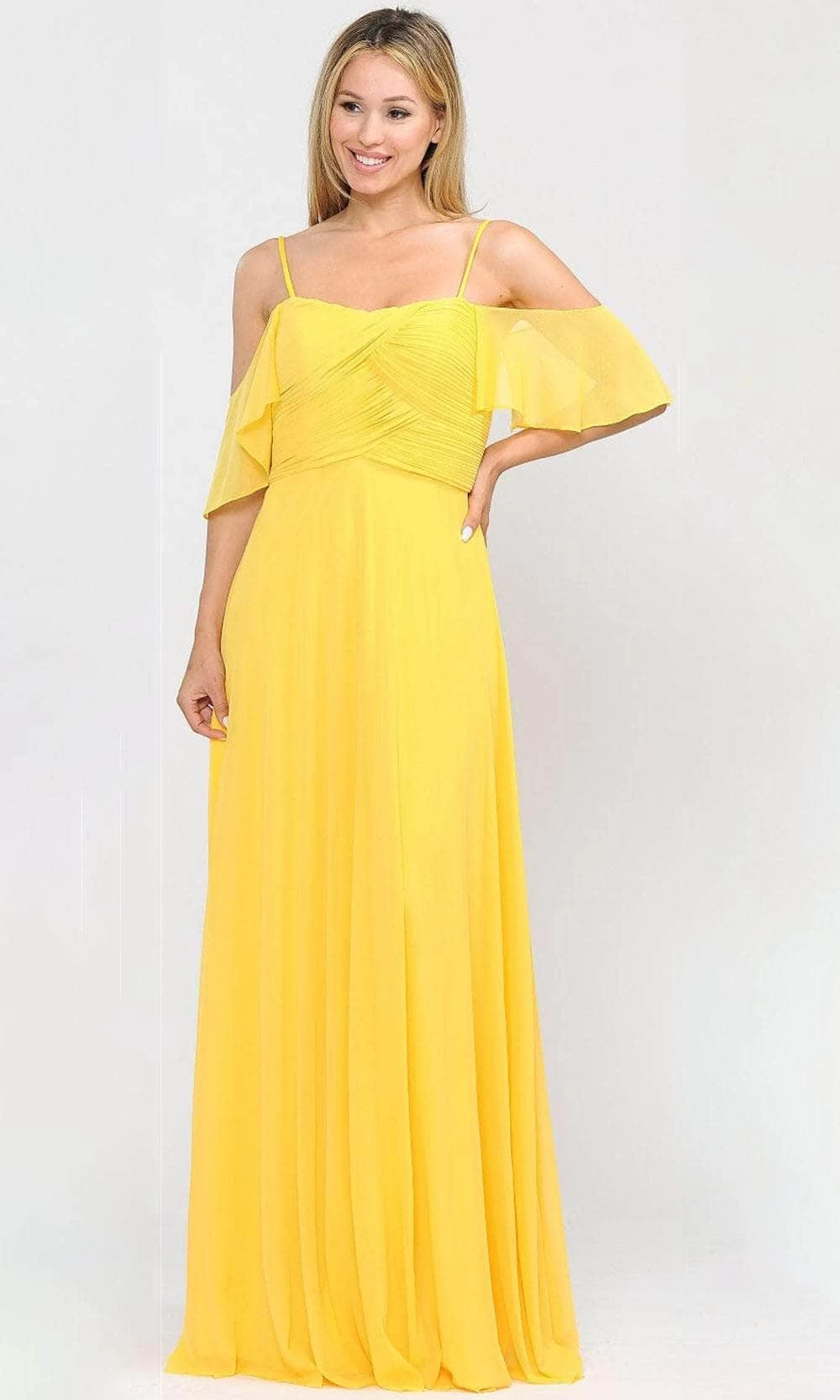 Poly USA 8552W - Off-shoulder Semi-sweetheart Long Gown 6 Poly USA 8552W - Off-shoulder Semi-sweetheart Long Gown - Image 4