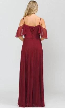 Poly USA 8552W - Off-shoulder Semi-sweetheart Long Gown 8 Poly USA 8552W - Off-shoulder Semi-sweetheart Long Gown -Boutique Wedding Dress Store poly usa 8552w off shoulder semi sweetheart long gown bridesmaid dresses xs burgundy 29950610014291