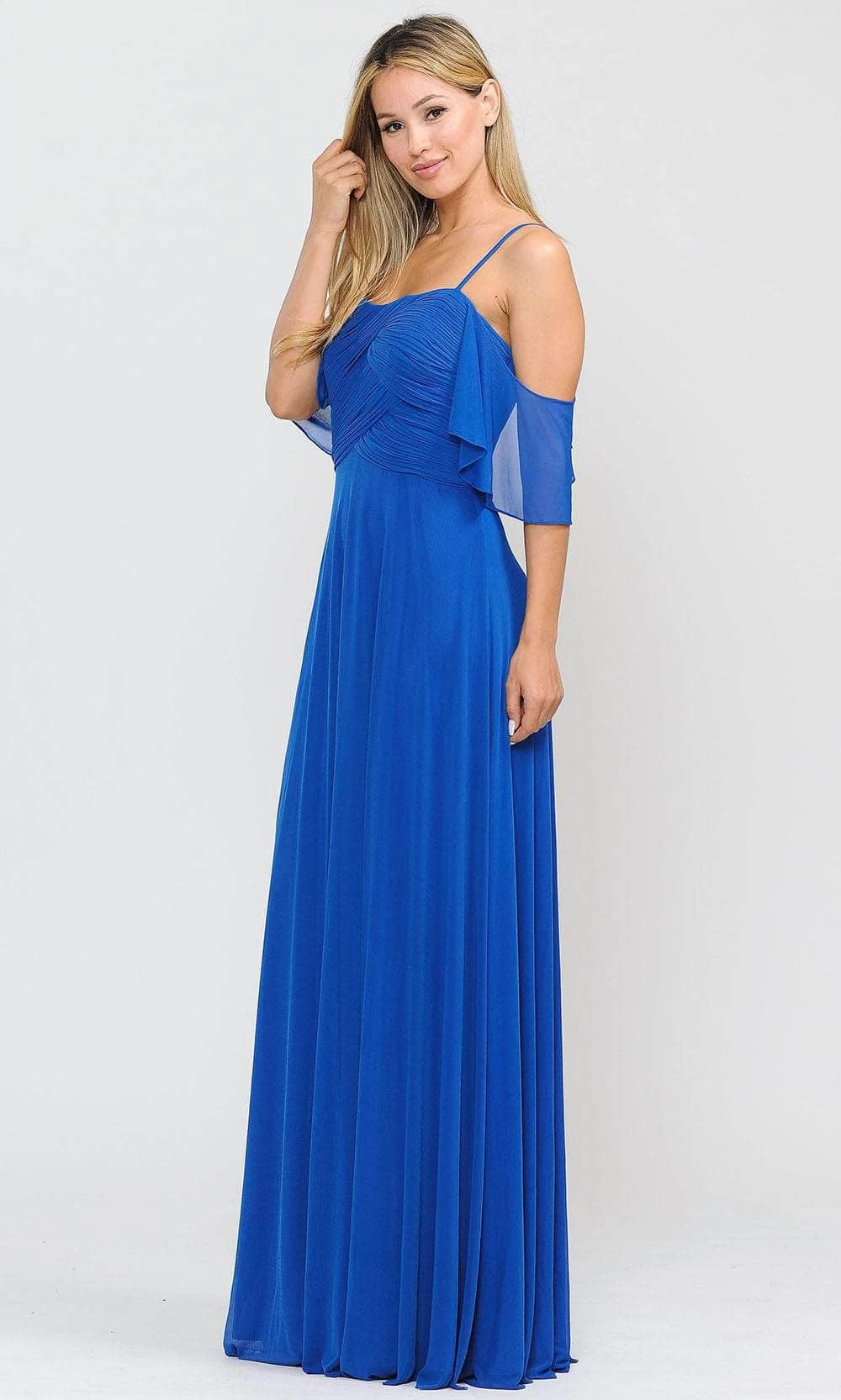 Poly USA 8552W - Off-shoulder Semi-sweetheart Long Gown 4 Poly USA 8552W - Off-shoulder Semi-sweetheart Long Gown - Image 2