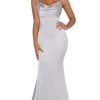 Portia And Scarlett - Dana Gown Satin Cowl Neck Gown -Boutique Wedding Dress Store portia and scarlett dana gown satin cowl neck gown special occasion dress 0 silver 29217982840915
