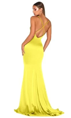 Portia And Scarlett - Dana Gown Satin Cowl Neck Gown -Boutique Wedding Dress Store portia and scarlett dana gown satin cowl neck gown special occasion dress 29218004074579