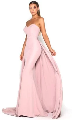 Portia And Scarlett - Endora Strapless Sweetheart Neck Overskirt Gown -Boutique Wedding Dress Store portia and scarlett endora strapless sweetheart neck overskirt gown prom dresses 0 blush 14964249002067