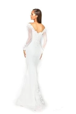 Portia And Scarlett - PS1906 Floral Lace Off-Shoulder Mermaid Dress -Boutique Wedding Dress Store portia and scarlett ps1906 floral lace off shoulder mermaid dress bridesmaid dresses 14589049143379