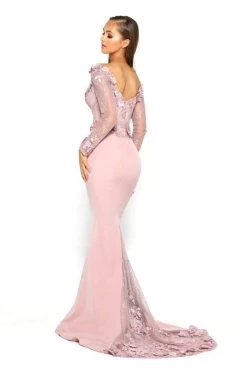 Portia And Scarlett - PS1906 Floral Lace Off-Shoulder Mermaid Dress -Boutique Wedding Dress Store portia and scarlett ps1906 floral lace off shoulder mermaid dress bridesmaid dresses 14589049405523