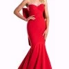 Portia And Scarlett - PS21005 Bow Accented Back Mermaid Gown -Boutique Wedding Dress Store portia and scarlett ps21005 bow accented back mermaid gown evening dresses 0 red 15608778162259
