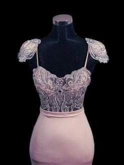 Portia And Scarlett - PS21191 Embroidered V Neck Mermaid Dress -Boutique Wedding Dress Store portia and scarlett ps21191 embroidered v neck mermaid dress bridesmaid dresses 30513337827411