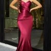 Portia And Scarlett PS21279 - Pleat-Ornate Mermaid Prom Dress -Boutique Wedding Dress Store portia and scarlett ps21279 pleat ornate mermaid prom dress special occasion dress 0 burgundy 30589109764179