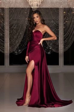 Portia And Scarlett - PS22124 One Shoulder Ruched A-Line Gown -Boutique Wedding Dress Store portia and scarlett ps22124 one shoulder ruched a line gown prom dresses 29713704026195