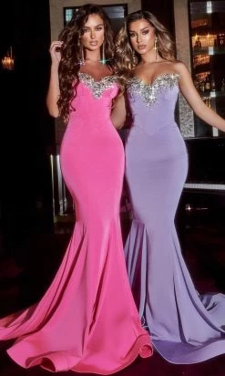 Portia And Scarlett PS23185 - Strapless Jeweled Prom Dress -Boutique Wedding Dress Store portia and scarlett ps23185 strapless jeweled prom dress special occasion dress 0 pink 30638579843155
