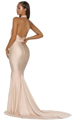 Portia And Scarlett - PS5007 High Halter Trumpet Dress With Slit 15 Portia And Scarlett - PS5007 High Halter Trumpet Dress With Slit -Boutique Wedding Dress Store portia and scarlett ps5007 high halter trumpet dress with slit bridesmaid dresses 28789315403859