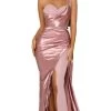 Portia And Scarlett - PS5021 One-Shoulder Sweetheart High Slit Gown