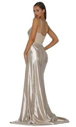 Portia And Scarlett - PS5021 One-Shoulder Sweetheart High Slit Gown -Boutique Wedding Dress Store portia and scarlett ps5021 one shoulder sweetheart high slit gown bridesmaid dresses 28133879709779