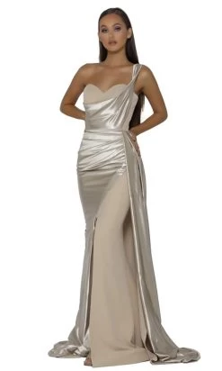 Portia And Scarlett - PS5021 One-Shoulder Sweetheart High Slit Gown -Boutique Wedding Dress Store portia and scarlett ps5021 one shoulder sweetheart high slit gown bridesmaid dresses 28133882101843