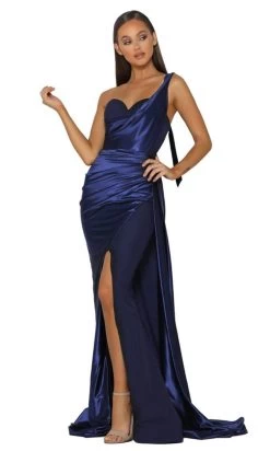 Portia And Scarlett - PS5021 One-Shoulder Sweetheart High Slit Gown -Boutique Wedding Dress Store portia and scarlett ps5021 one shoulder sweetheart high slit gown bridesmaid dresses 28788397572179