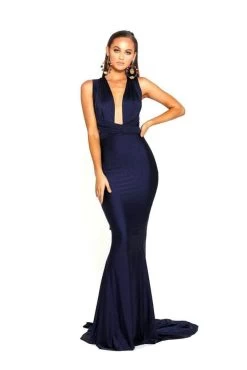 Portia And Scarlett PS6110 - Plunging Neck Sheath Formal Dress 14 Portia And Scarlett PS6110 - Plunging Neck Sheath Formal Dress -Boutique Wedding Dress Store portia and scarlett ps6110 plunging neck sheath formal dress special occasion dress 30513166876755