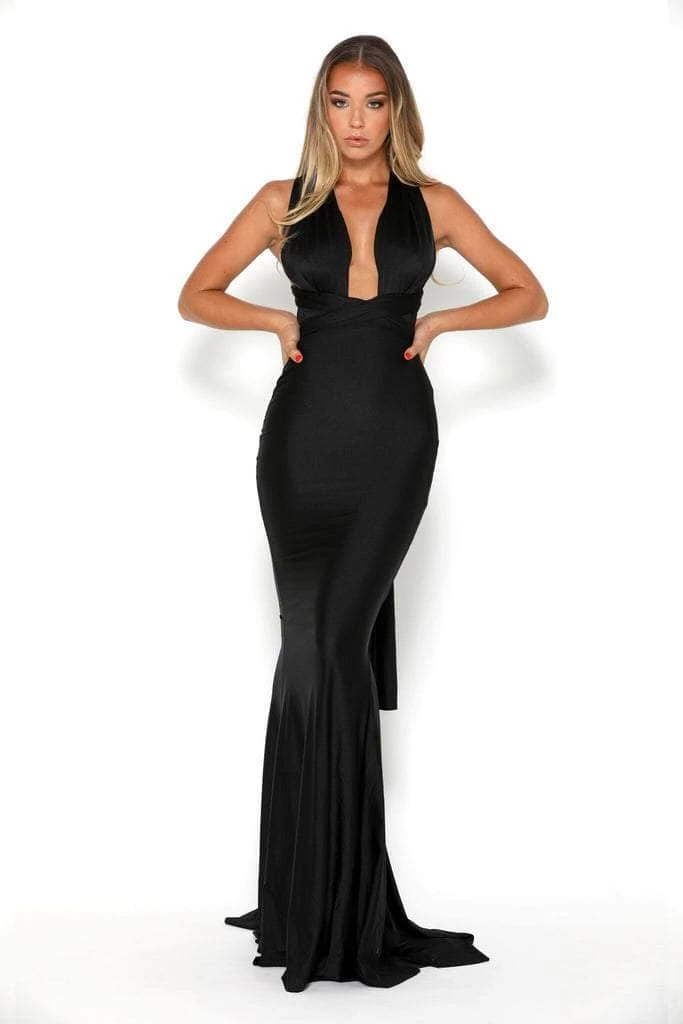 Portia And Scarlett PS6110 - Plunging Neck Sheath Formal Dress 12 Portia And Scarlett PS6110 - Plunging Neck Sheath Formal Dress - Image 10