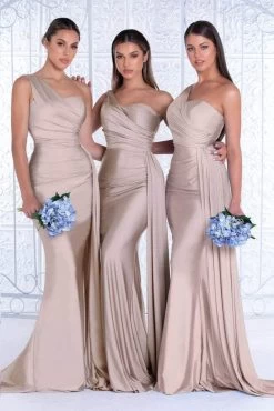 Portia And Scarlett - PS6321 One Shoulder Ruched Long Dress 27 Portia And Scarlett - PS6321 One Shoulder Ruched Long Dress -Boutique Wedding Dress Store portia and scarlett ps6321 one shoulder ruched long dress evening dresses 0 stone 30700204064851