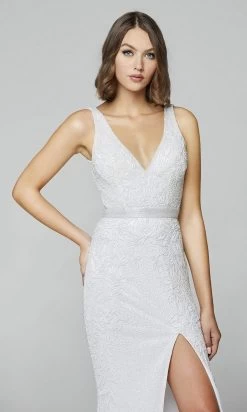 Primavera Couture - 3725 Beaded Sleeveless V-Neck Long Gown -Boutique Wedding Dress Store primavera couture 3725 beaded sleeveless v neck long gown special occasion dress 29494887022675