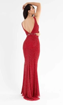 Primavera Couture - 3725 Beaded Sleeveless V-Neck Long Gown -Boutique Wedding Dress Store primavera couture 3725 beaded sleeveless v neck long gown special occasion dress 29494887645267