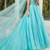 Rachel Allan 50156 - Bedazzled Asymmetric Evening Gown -Boutique Wedding Dress Store rachel allan 50156 bedazzled asymmetric evening gown evening dresses 00 aqua 30778379305043