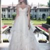 Rachel Allan Bridal - M612 Foliage Embroidered Tiered Bridal Gown 1 Rachel Allan Bridal - M612 Foliage Embroidered Tiered Bridal Gown -Boutique Wedding Dress Store rachel allan bridal m612 foliage embroidered tiered bridal gown wedding dresses 2 white 5486817574969