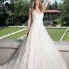 Rachel Allan Bridal - M633 Strapless Jewel Appliqued Bridal Ballgown