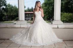 Rachel Allan Bridal - M633 Strapless Jewel Appliqued Bridal Ballgown -Boutique Wedding Dress Store rachel allan bridal m633 strapless jewel appliqued bridal ballgown wedding dresses 5486818492473