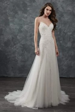 Rachel Allan Bridal - M650 Beaded Embellished Trumpet Wedding Gown