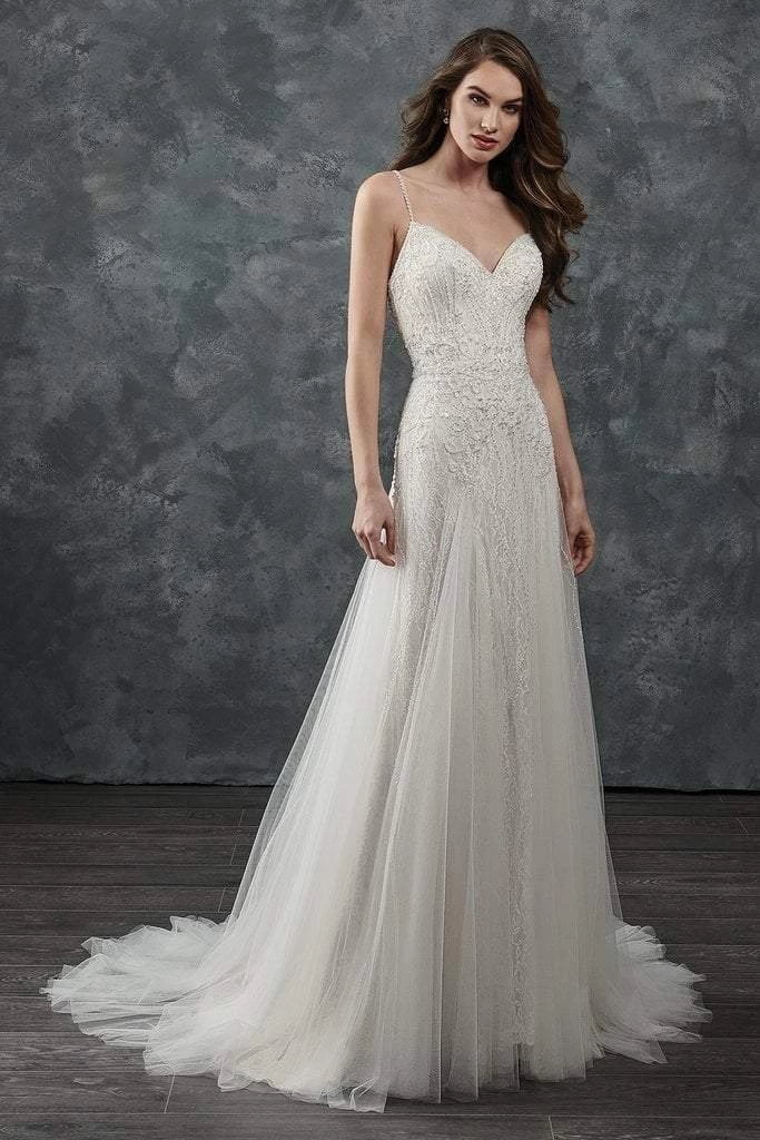 Rachel Allan Bridal - M650 Beaded Embellished Trumpet Wedding Gown 3 Rachel Allan Bridal - M650 Beaded Embellished Trumpet Wedding Gown